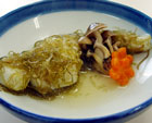 鱈の昆布〆酒蒸し