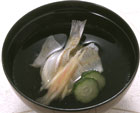結びきすのお吸い物