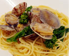 菜の花とあさりのパスタ