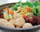 鶏団子のぽん酢鍋