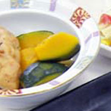 がんもどきとかぼちゃの煮物